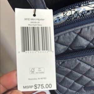 RFID Mini Hipster in Navy